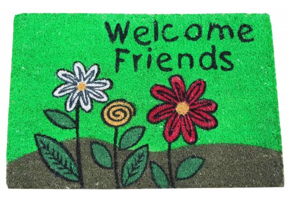 Kokosmat Welcome Friends 40x60 cm.