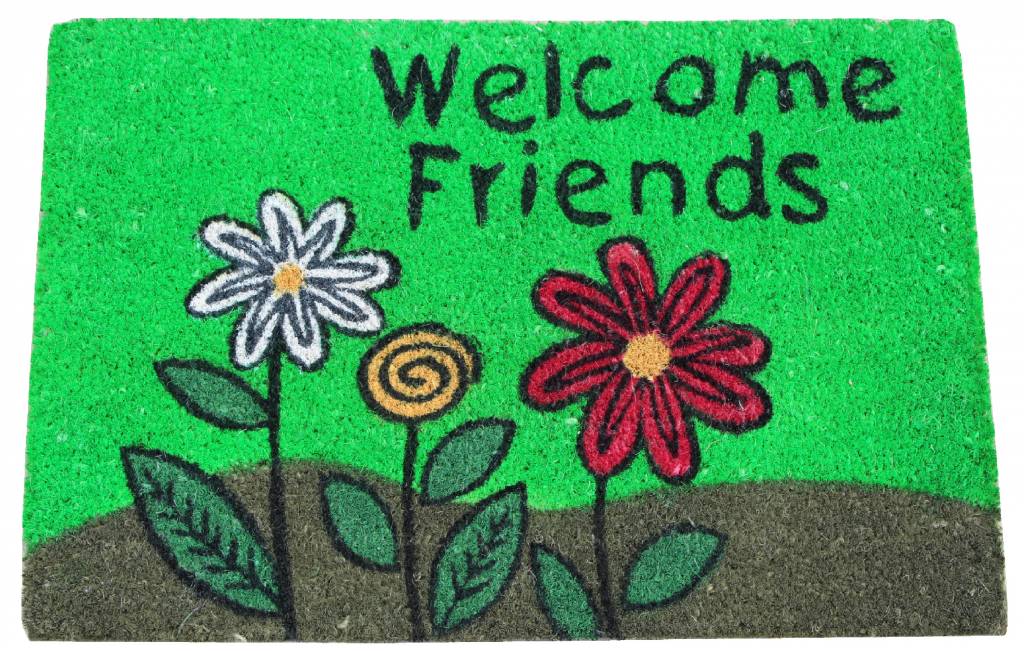 Kokosmat Welcome Friends 40x60 cm.