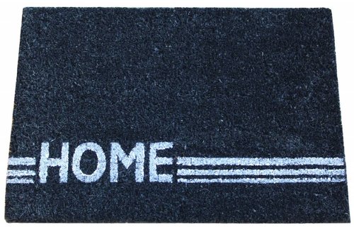 Kokosmat Home Stripe black 40x60 cm.