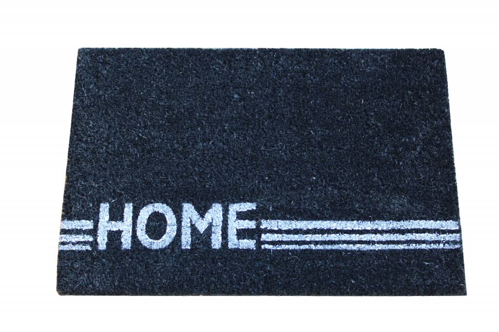 Kokosmat Home Stripe black 40x60 cm.