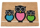 Kokosmat Owls 40x60 cm.