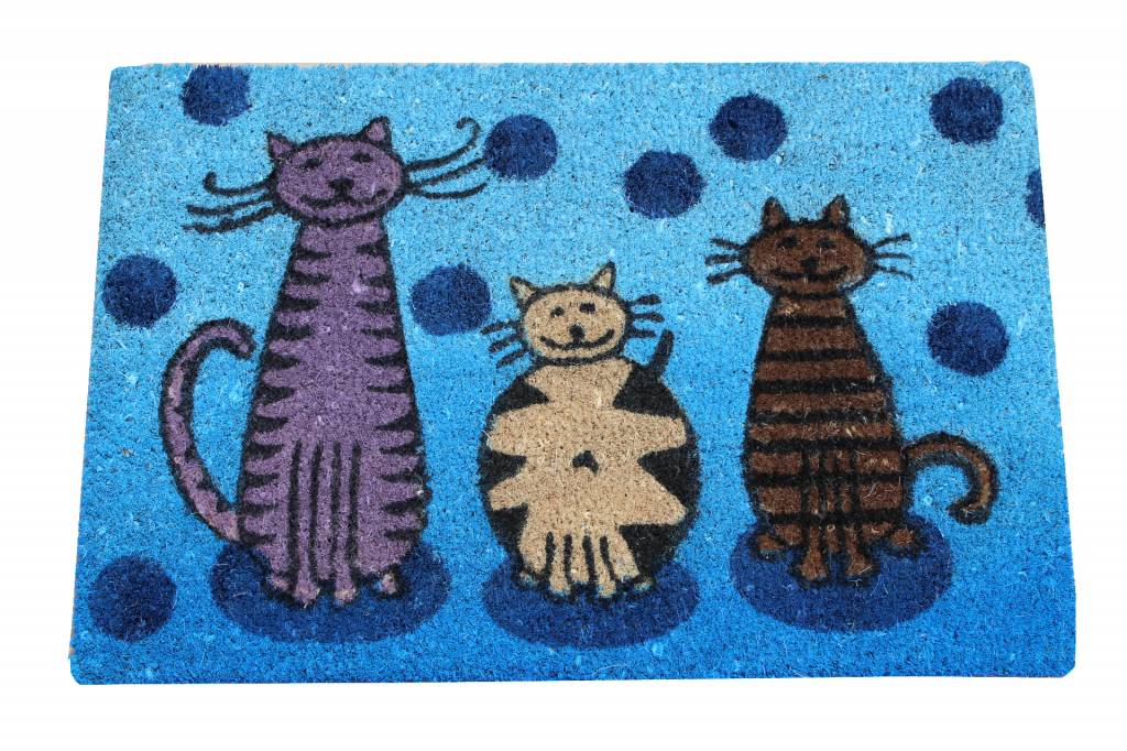 Kokosmat Cats 40x60 cm.