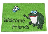 Kokosmat Welcome Friends frog 40x60 cm.
