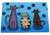 Kokosmat Cats 40x60 cm.