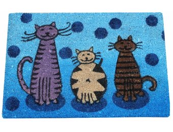 Kokosmat Cats 40x60 cm.