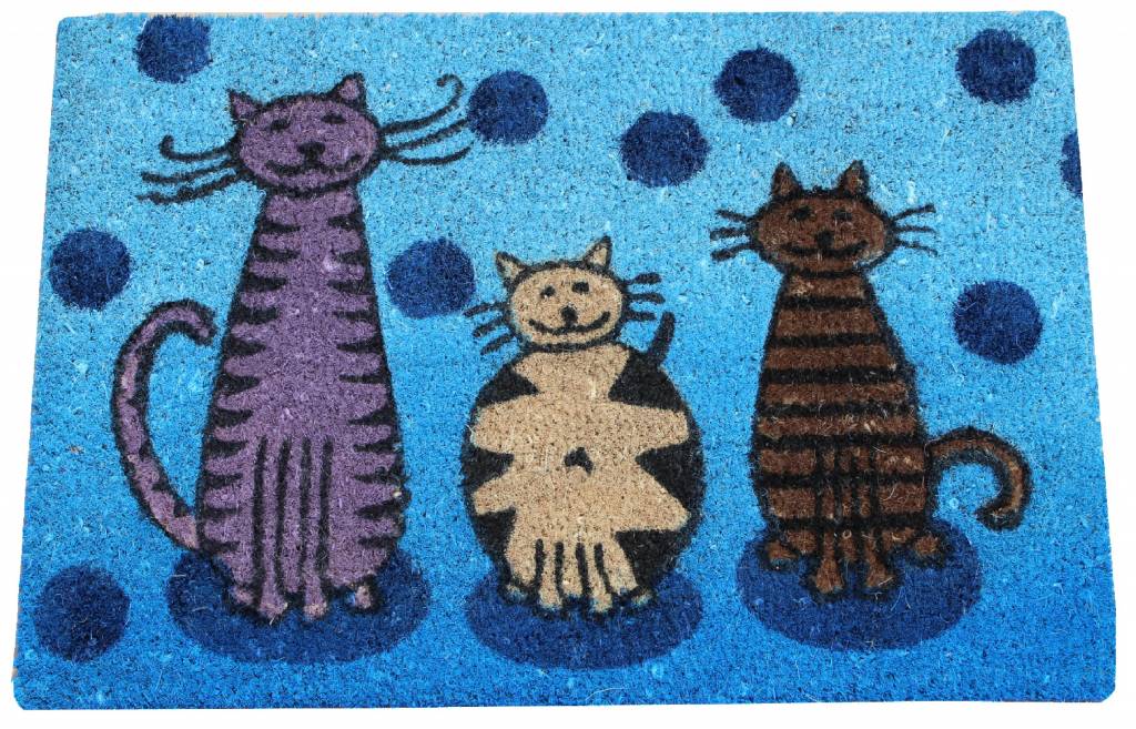 Kokosmat Cats 40x60 cm.