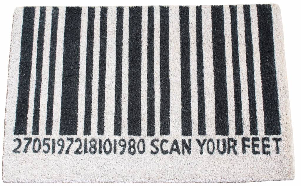 Kokosmat BARCODE White 40 x 70 cm.