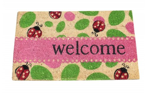 Kokosmat Summer Welcome lady bug 45x75 cm. Kokosmat Summer Welcome lady bug 45x75 cm.