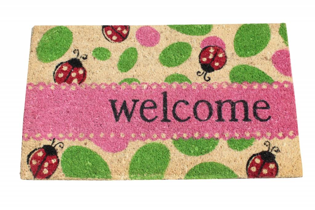 Kokosmat Summer Welcome lady bug 45x75 cm. Kokosmat Summer Welcome lady bug 45x75 cm.