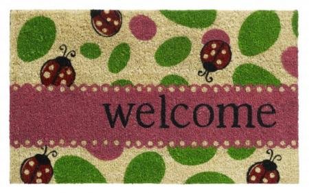 Kokosmat Summer Welcome lady bug 45x75 cm. Kokosmat Summer Welcome lady bug 45x75 cm.