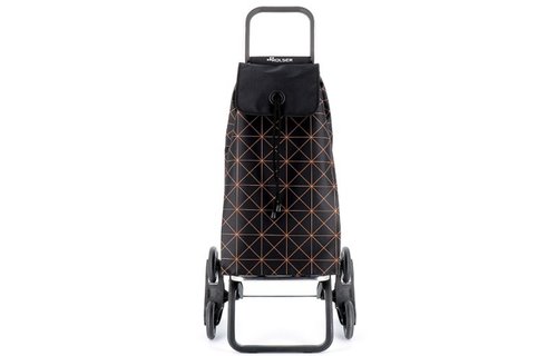 Boodschappentrolley 6 Wielen "Trappenloper"  I-Max Star Logic RD6 - Zwart/Oranje