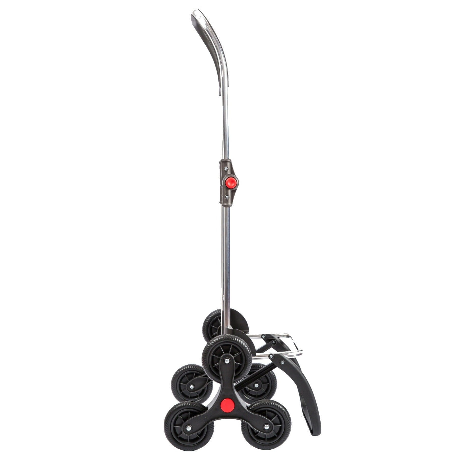 Boodschappentrolley 6 Wielen "Trappenloper"  I-Max Star Logic RD6 - Zwart/Oranje