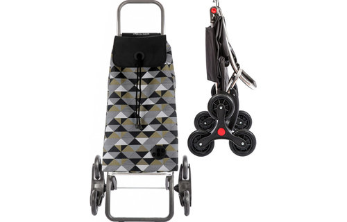 Boodschappentrolley 6 Wielen "Trappenloper" I-Max Sahara Logic RD6 - Zwart