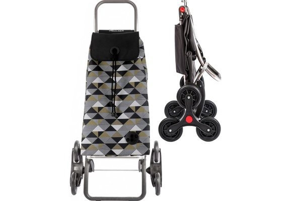 Boodschappentrolley 6 Wielen "Trappenloper" I-Max Sahara Logic RD6 - Zwart