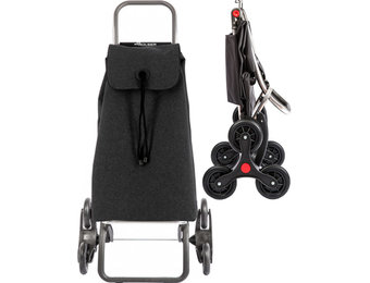 Boodschappentrolley 6 Wielen "Trappenloper" Eco I-Max  Logic RD6 - Carbon