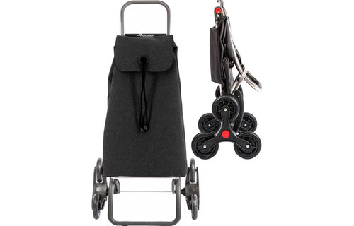 Boodschappentrolley 6 Wielen "Trappenloper" Eco I-Max  Logic RD6 - Carbon
