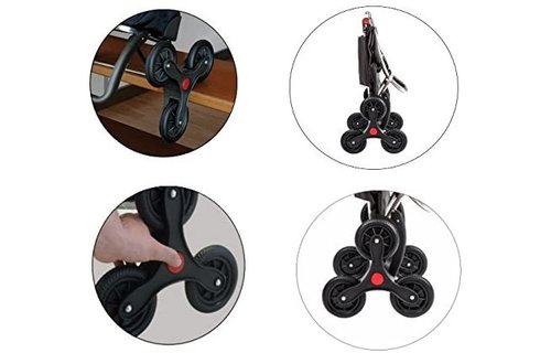 Boodschappentrolley 6 Wielen "Trappenloper" Eco I-Max  Logic RD6 - Carbon