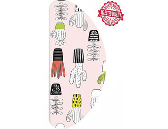 Strijkplankhoes Banaan - Roze Cactusmotief