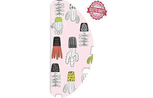 Strijkplankhoes Banaan - Roze Cactusmotief