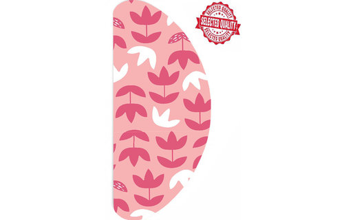 Strijkplankovertrek Banana - Roze Bloemmotief