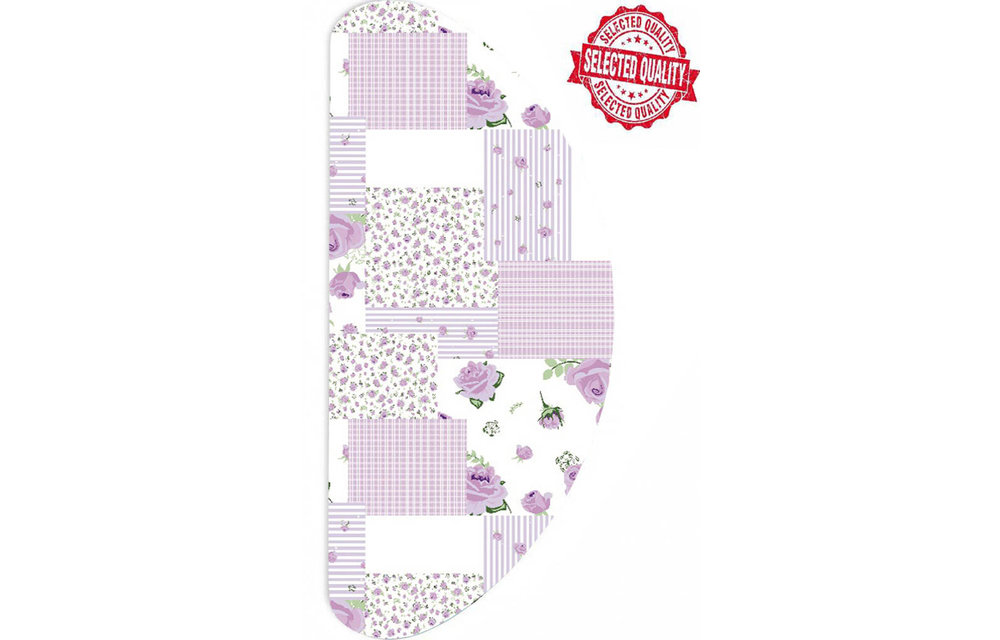 Strijkplankhoes Banaan - Mauve rozenmotief Strijkplankhoes Banaan - Mauve rozenmotief