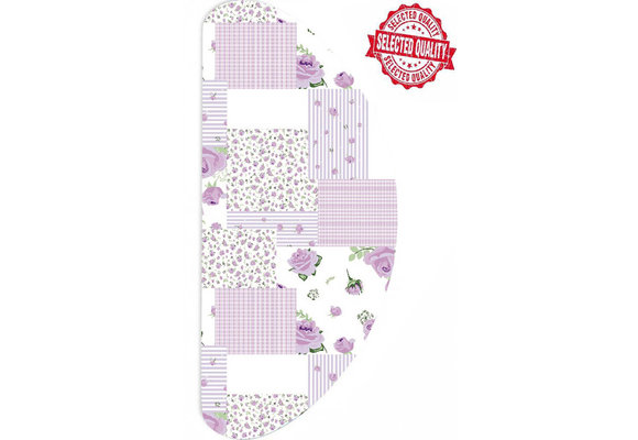 Strijkplankhoes Banaan  -  Mauve rozenmotief