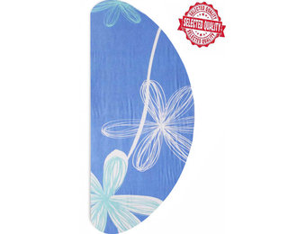 Strijkplankovertrek Banaan - Blauw Open flower