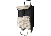 Boodschappentrolley   45 L.  Carreau   Beige / zwart