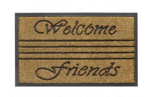 Kokosmat Bombay Welcome friends 45x75 cm.