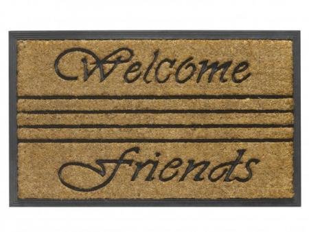 Kokosmat Bombay Welcome friends 45x75 cm. Kokosmat Bombay Welcome friends 45x75 cm.