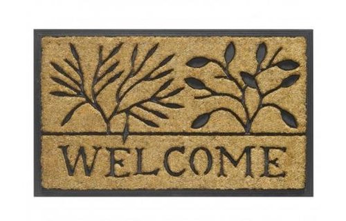 Kokosmat Bombay Welcome leaves 45x75 cm.
