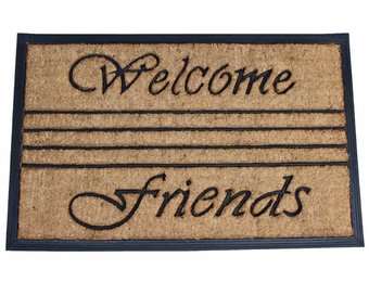 Kokosmat Bombay Welcome friends 45x75 cm.