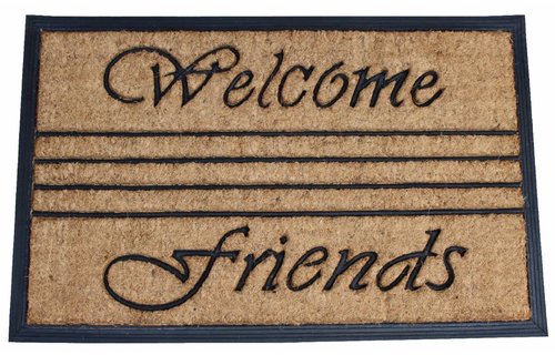 Kokosmat Bombay Welcome friends 45x75 cm.