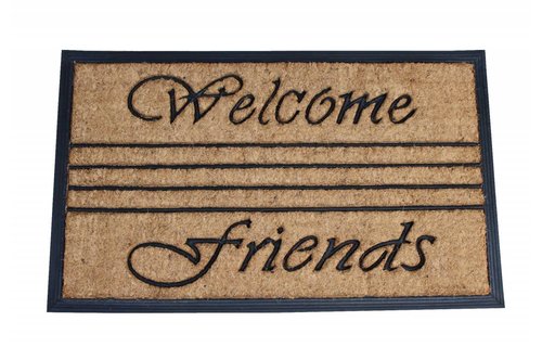 Kokosmat Bombay Welcome friends 45x75 cm.