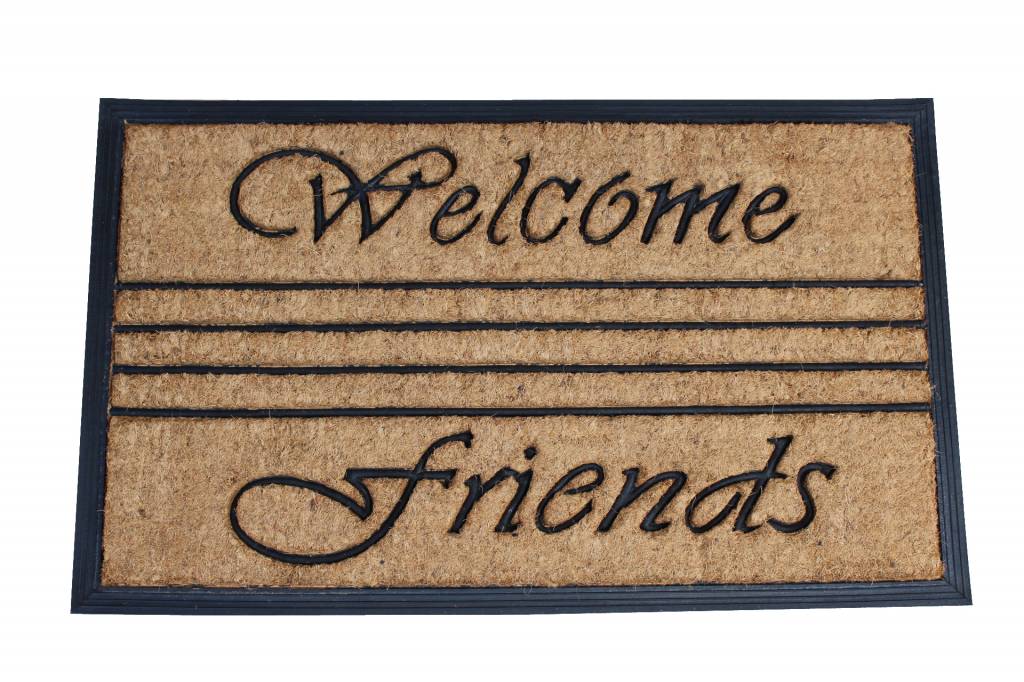 Kokosmat Bombay Welcome friends 45x75 cm. Kokosmat Bombay Welcome friends 45x75 cm.