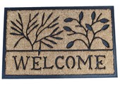 Kokosmat Bombay Welcome leaves 45x75 cm.
