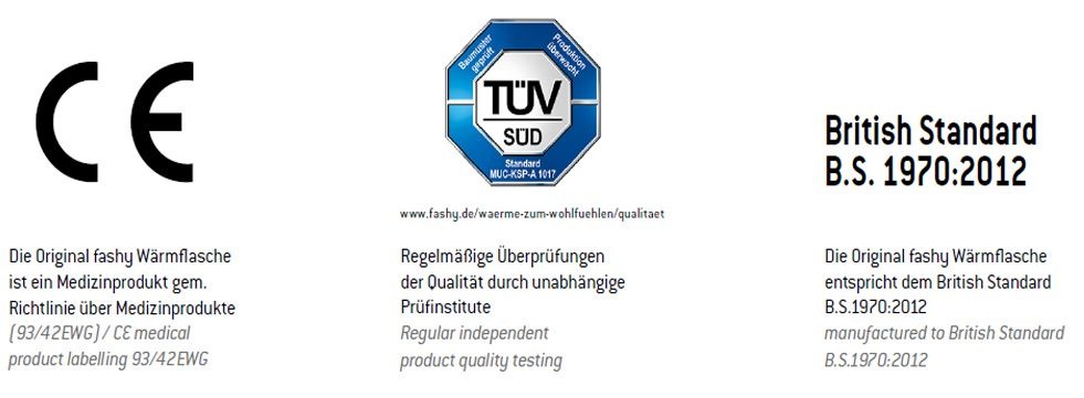 Warmwaterkruik 2 L. met fluwelen bekleding - palmblad