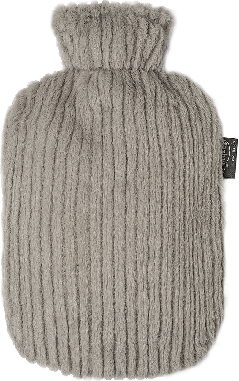 Warmwaterkruik 2 L. zachte hoes imitatiebont in streepstructuur. Warmwaterkruik 2 L. zachte hoes imitatiebont in streepstructuur.