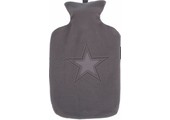 Warmwaterkruik 2 L. met fleece hoes in ster reliëf