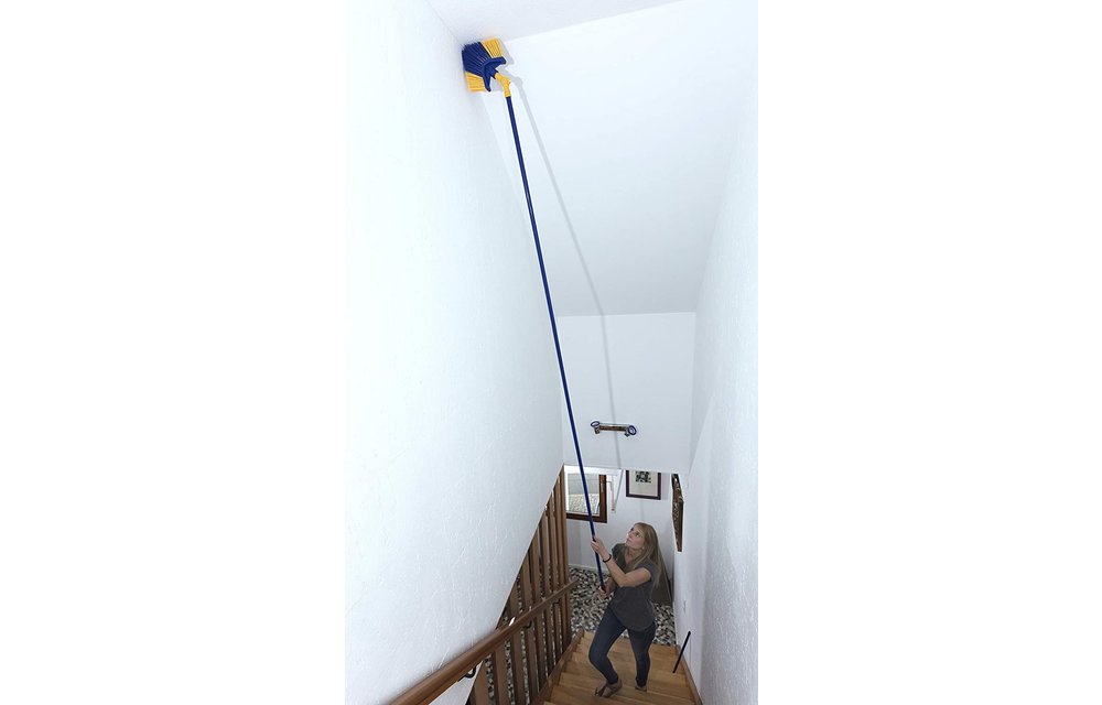 Telescopische Spinnenborstel driehoek met knie - 4 meter Telescopische Spinnenborstel driehoek met knie - 4 meter