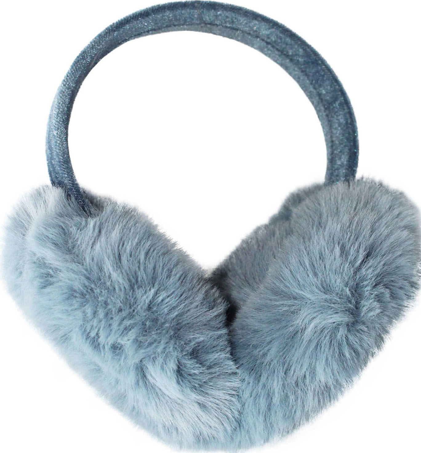 Pluche Oorwarmers -  Midblue