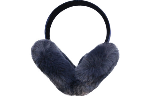Pluche Oorwarmers -  Navy