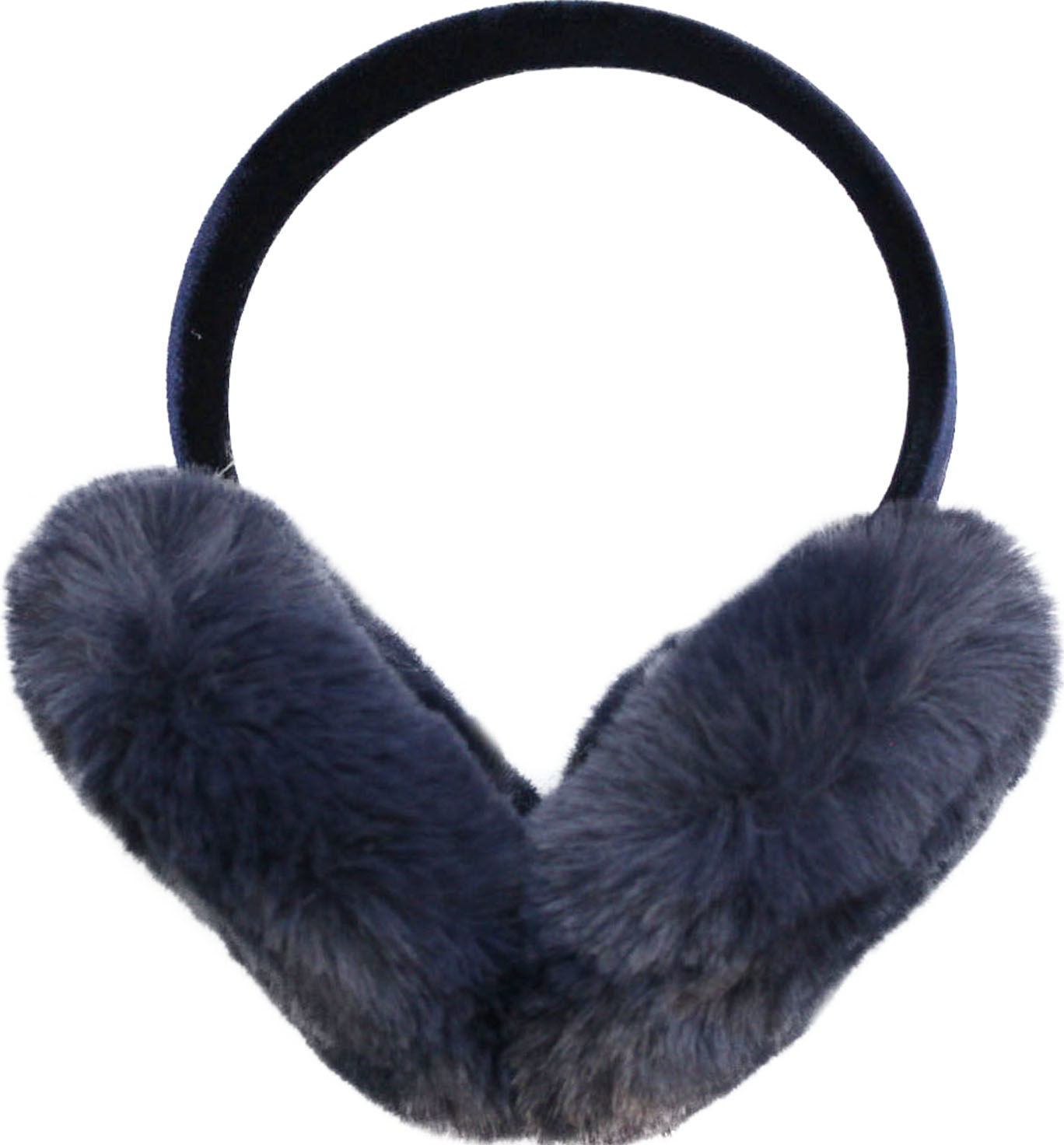 Pluche Oorwarmers -  Navy