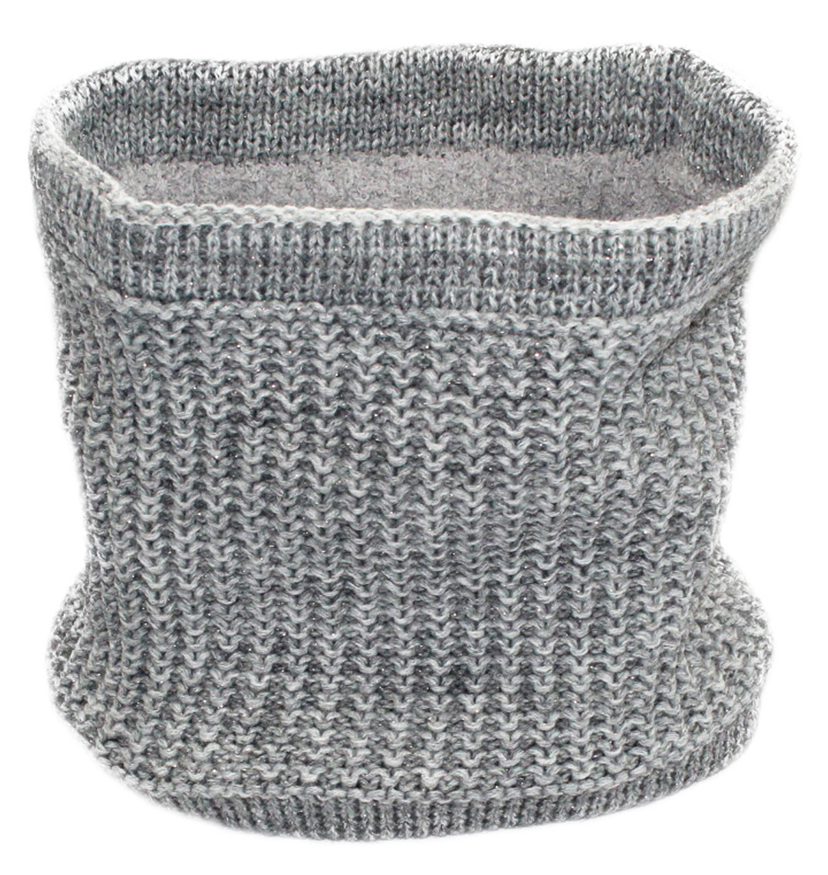 Colsjaal Dames  "Neckwarmer lurex" - L. Grey