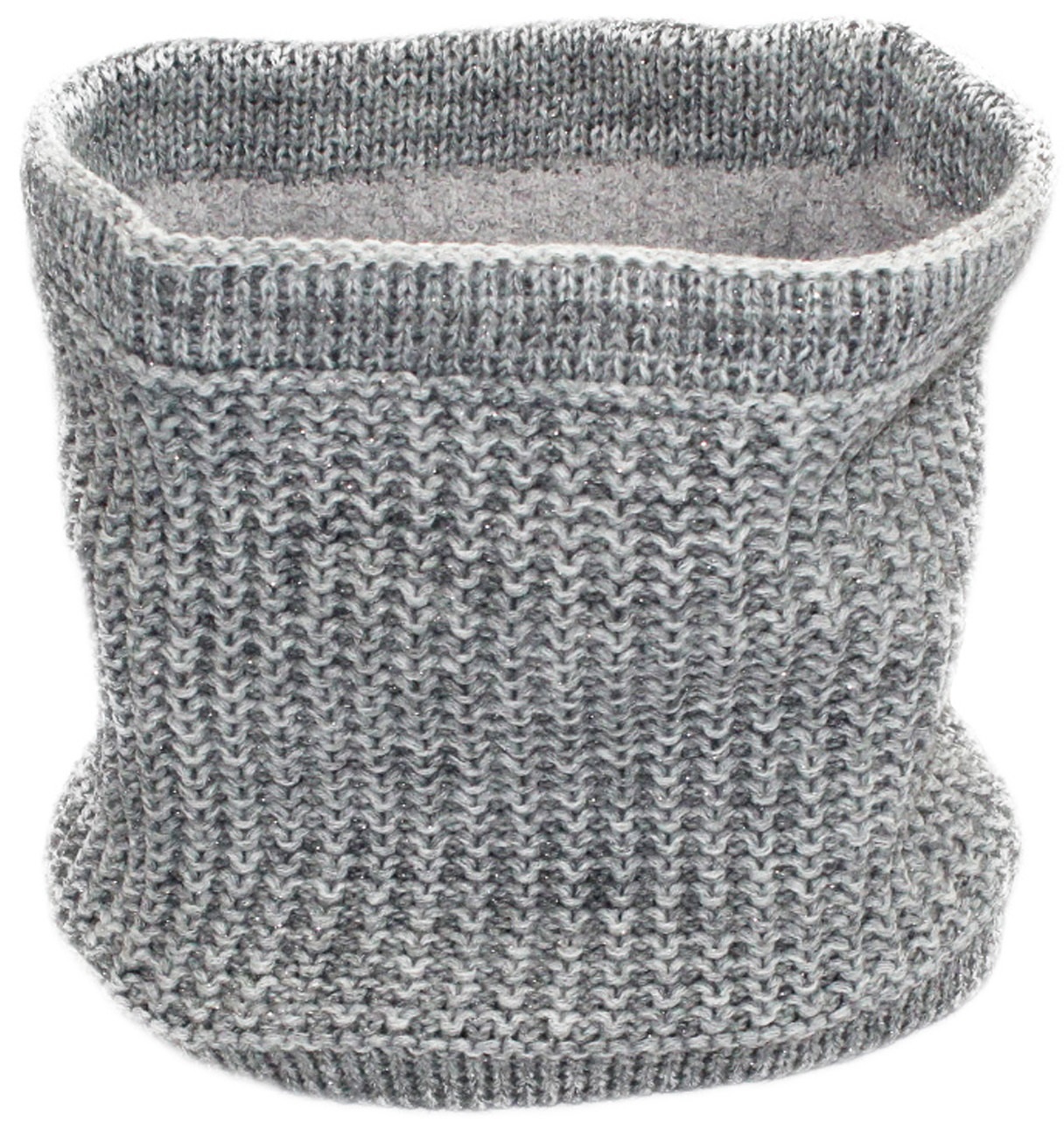 Colsjaal Dames  "Neckwarmer lurex" - L. Grey