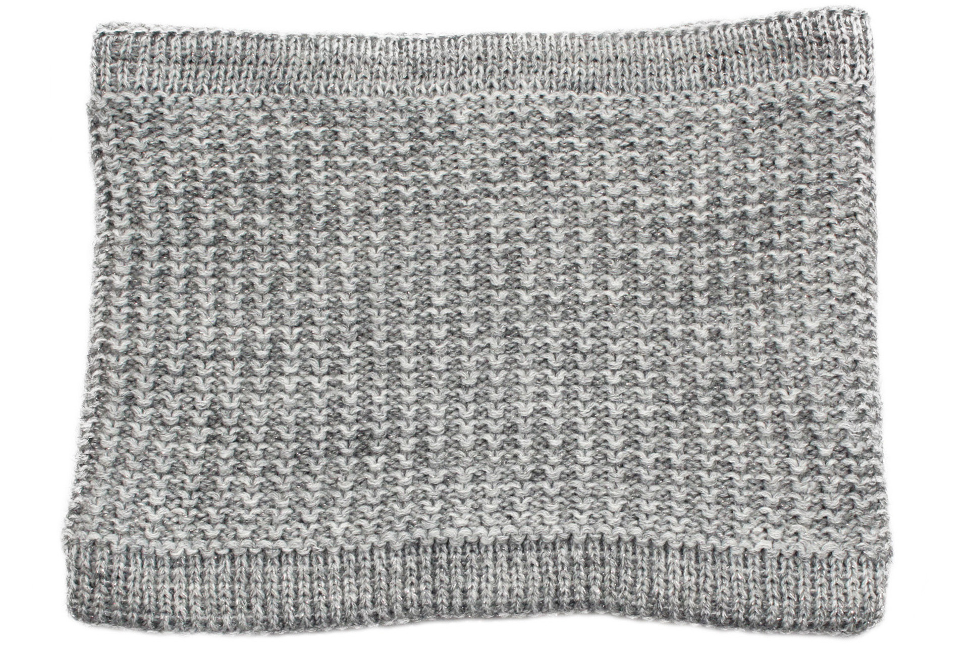 Colsjaal Dames  "Neckwarmer lurex" - L. Grey