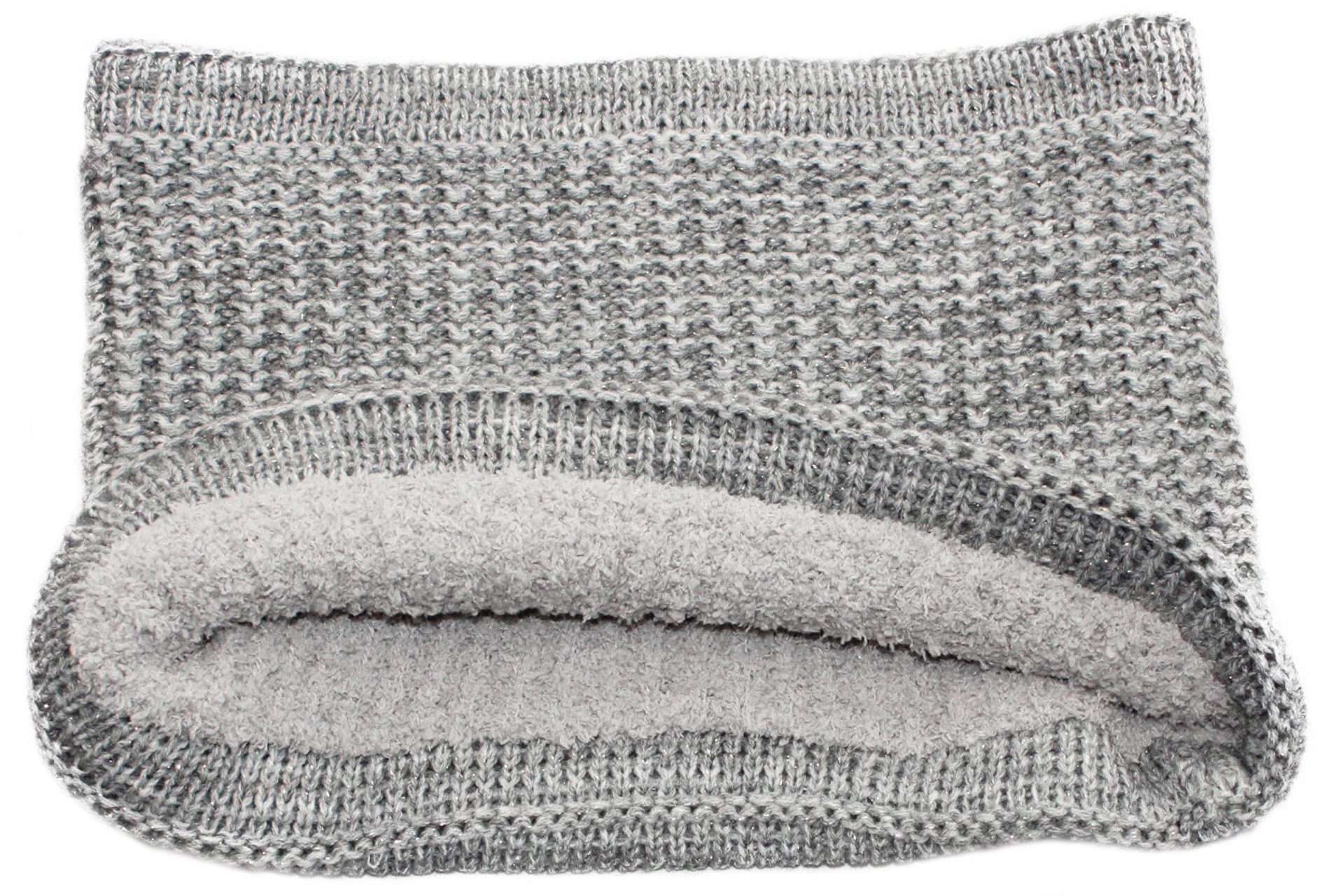 Colsjaal Dames  "Neckwarmer lurex" - L. Grey