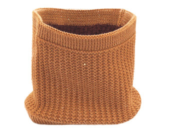 Colsjaal Dames  "Neckwarmer lurex" -   Cognac