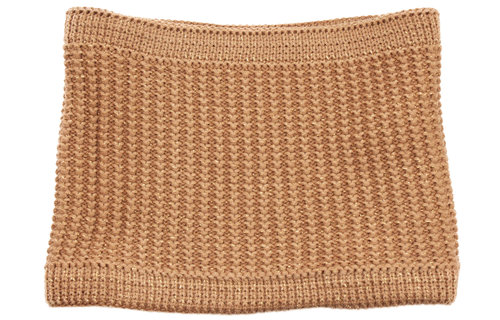Colsjaal Dames  "Neckwarmer lurex" -   Cognac