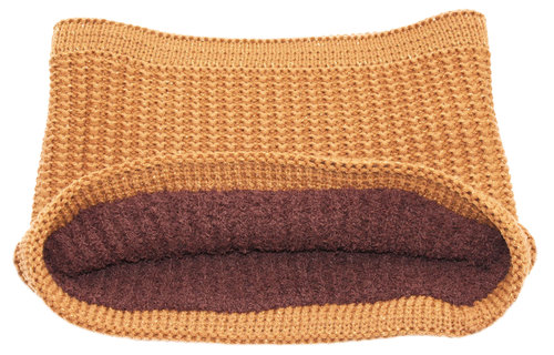 Colsjaal Dames  "Neckwarmer lurex" -   Cognac